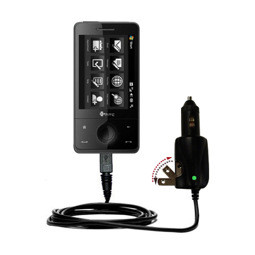 Car & Home 2 in 1 Charger compatible with the HTC Diamond Pro