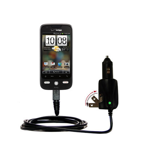 Car & Home 2 in 1 Charger compatible with the HTC Droid Eris