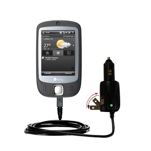Car & Home 2 in 1 Charger compatible with the HTC ELF