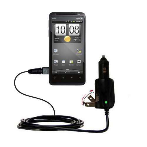 Car & Home 2 in 1 Charger compatible with the HTC EVO Design 4G