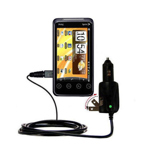 Car & Home 2 in 1 Charger compatible with the HTC Evo Shift 4G