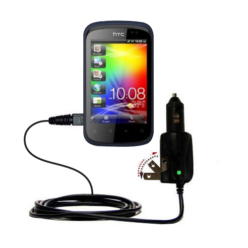 Car & Home 2 in 1 Charger compatible with the HTC Explorer