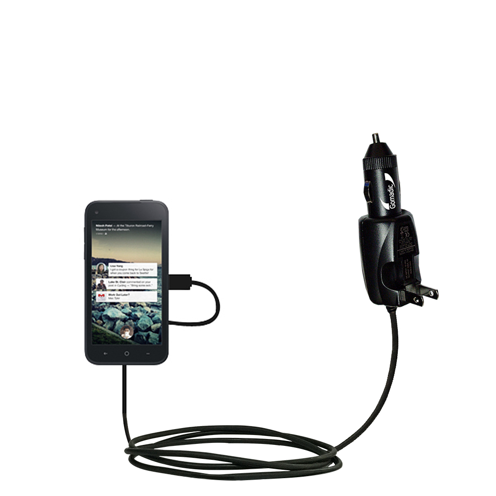 Car & Home 2 in 1 Charger compatible with the HTC First