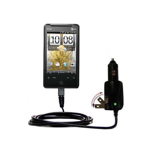 Car & Home 2 in 1 Charger compatible with the HTC Gratia