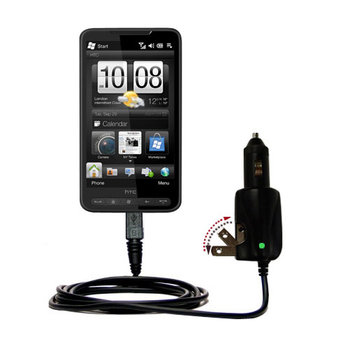 Car & Home 2 in 1 Charger compatible with the HTC HD2