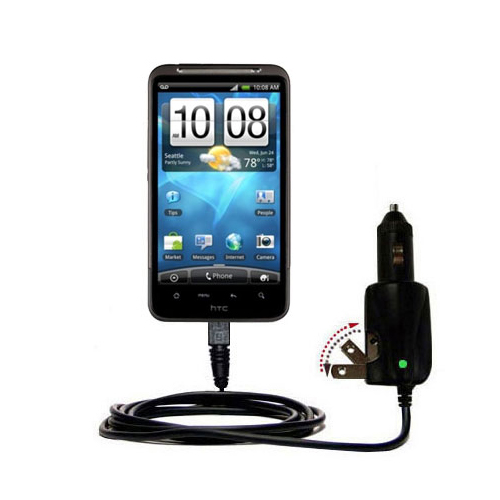 Car & Home 2 in 1 Charger compatible with the HTC Inspire 4G