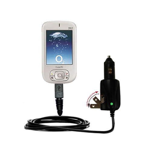 Car & Home 2 in 1 Charger compatible with the HTC Magician Smartphone