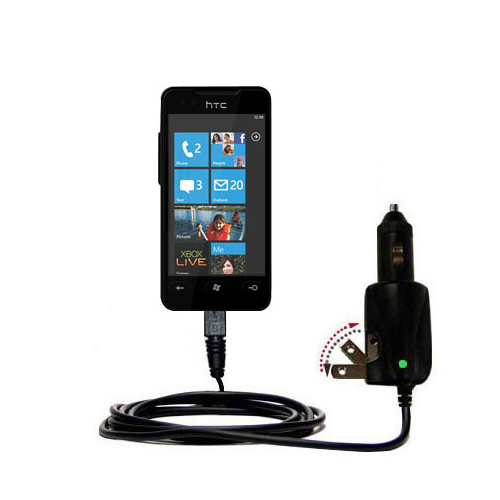 Car & Home 2 in 1 Charger compatible with the HTC Mondrian