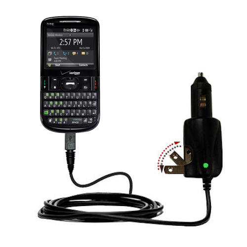 Car & Home 2 in 1 Charger compatible with the HTC Ozone