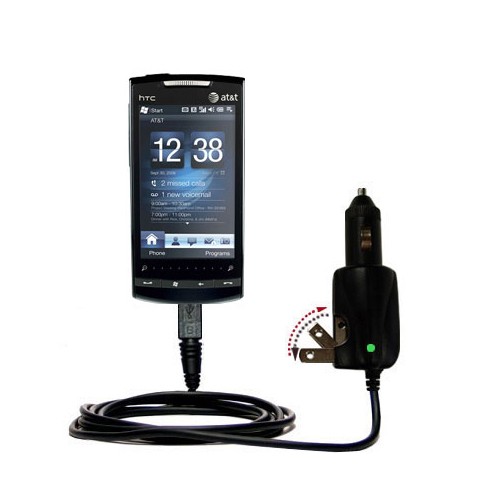 Car & Home 2 in 1 Charger compatible with the HTC Pure