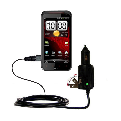 Car & Home 2 in 1 Charger compatible with the HTC Rezound