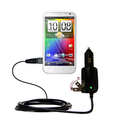 Car & Home 2 in 1 Charger compatible with the HTC Runnymede