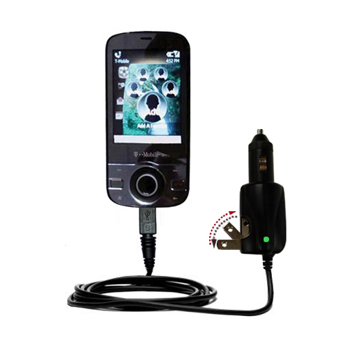 Car & Home 2 in 1 Charger compatible with the HTC Shadow II