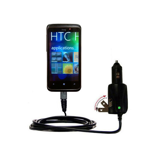 Car & Home 2 in 1 Charger compatible with the HTC Spark