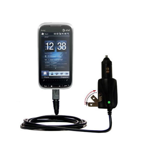 Car & Home 2 in 1 Charger compatible with the HTC Tilt2