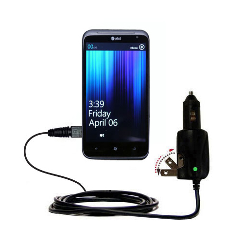 Car & Home 2 in 1 Charger compatible with the HTC Titan II
