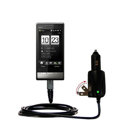 Car & Home 2 in 1 Charger compatible with the HTC Touch Diamond2