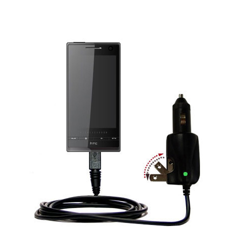 Car & Home 2 in 1 Charger compatible with the HTC Warhawk