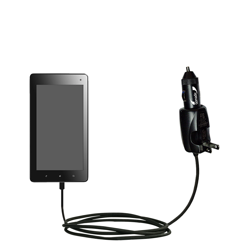 Car & Home 2 in 1 Charger compatible with the Huawei IDEOS S7 Slim / S7 PRO