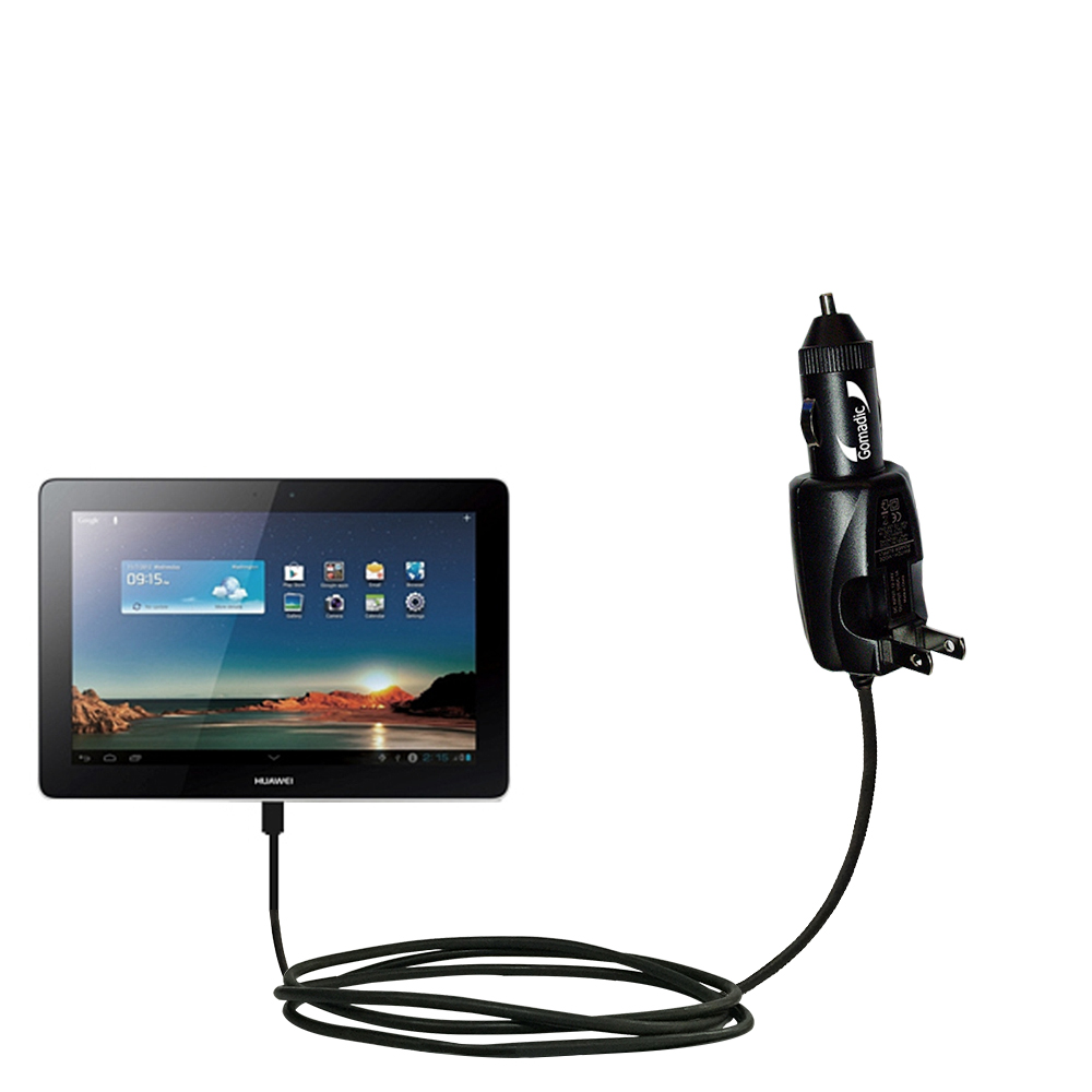 Car & Home 2 in 1 Charger compatible with the Huawei MediaPad S7-104