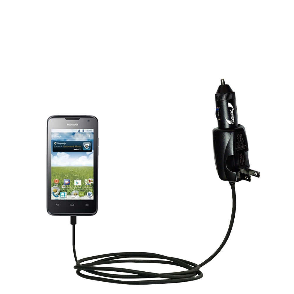 Car & Home 2 in 1 Charger compatible with the Huawei Premia
