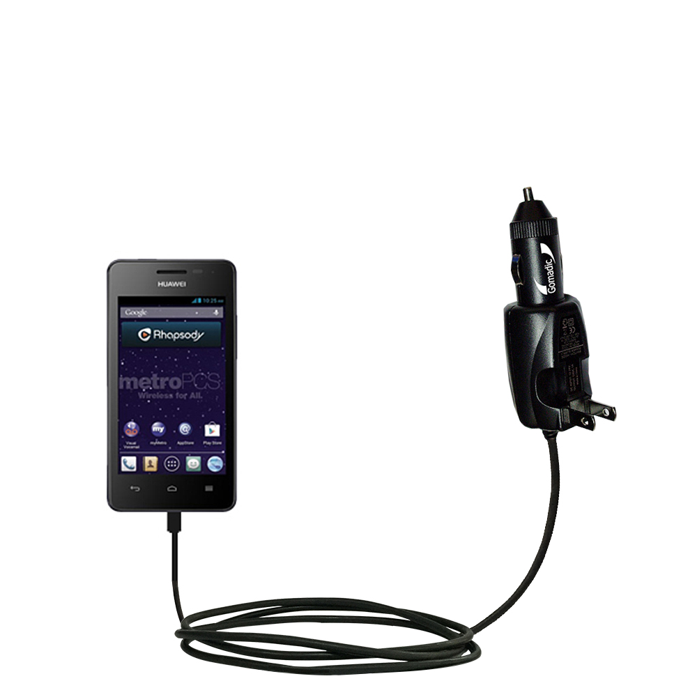 Car & Home 2 in 1 Charger compatible with the Huawei Valiant