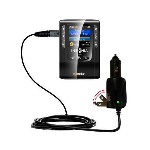 Car & Home 2 in 1 Charger compatible with the Insignia NS-HD01 Portable HD Radio Player