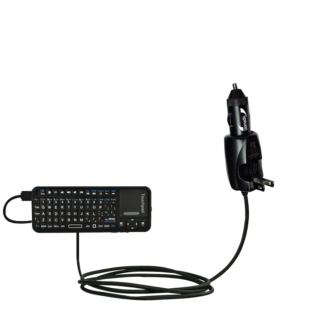 Car & Home 2 in 1 Charger compatible with the iPazzPort Fly Air KP-810-10 / 10A keyboard