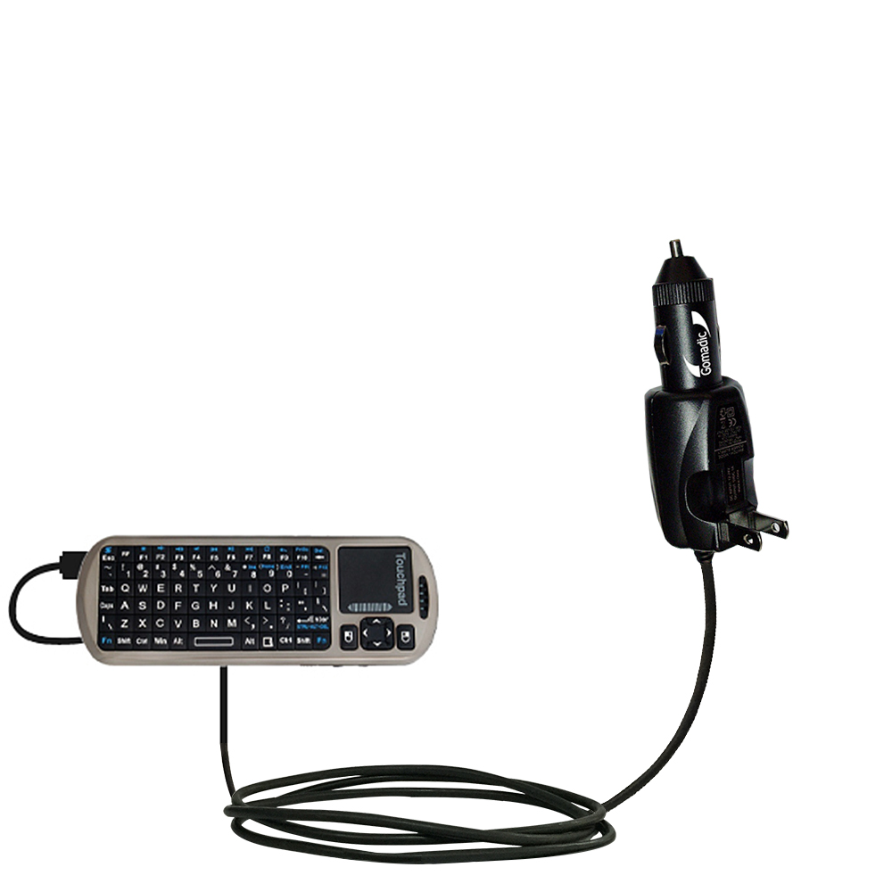 Car & Home 2 in 1 Charger compatible with the iPazzPort KP-810-18R / 18A / 18V keyboard