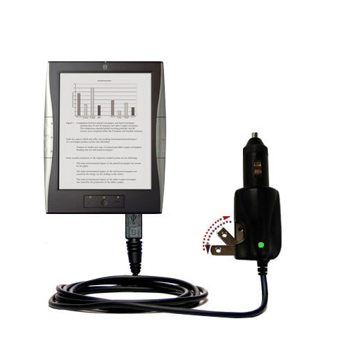 Car & Home 2 in 1 Charger compatible with the iRex Digital Reader 1000