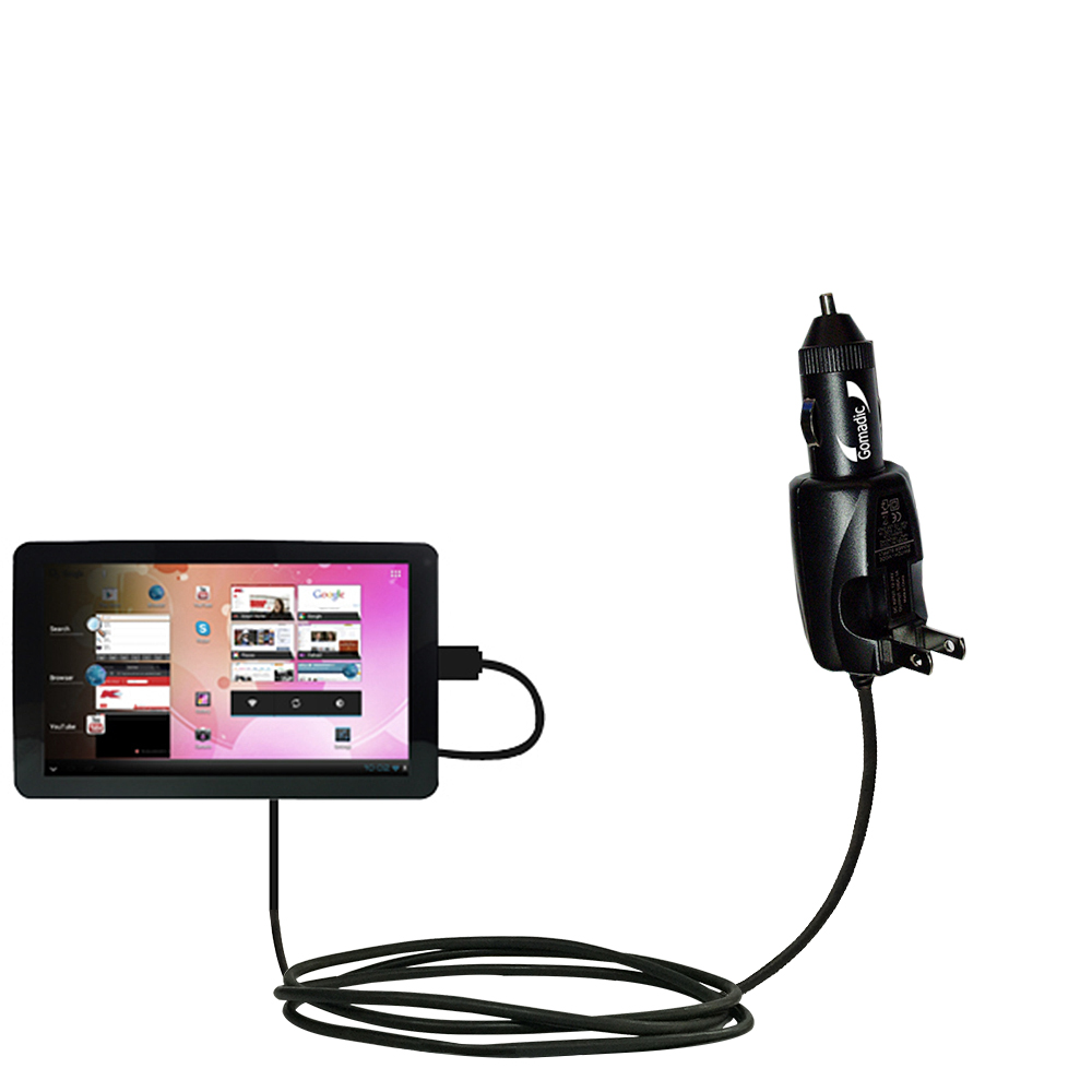 Car & Home 2 in 1 Charger compatible with the iView 900TPC