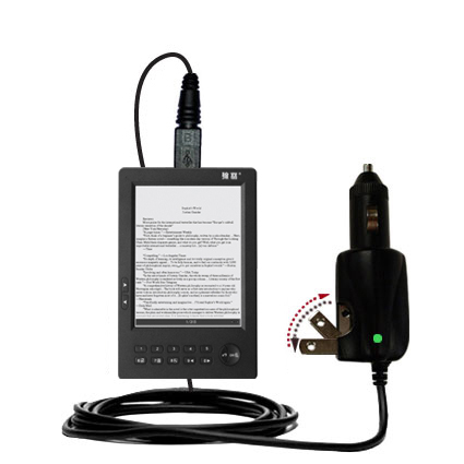 Car & Home 2 in 1 Charger compatible with the Jinke HanLin eBook v3