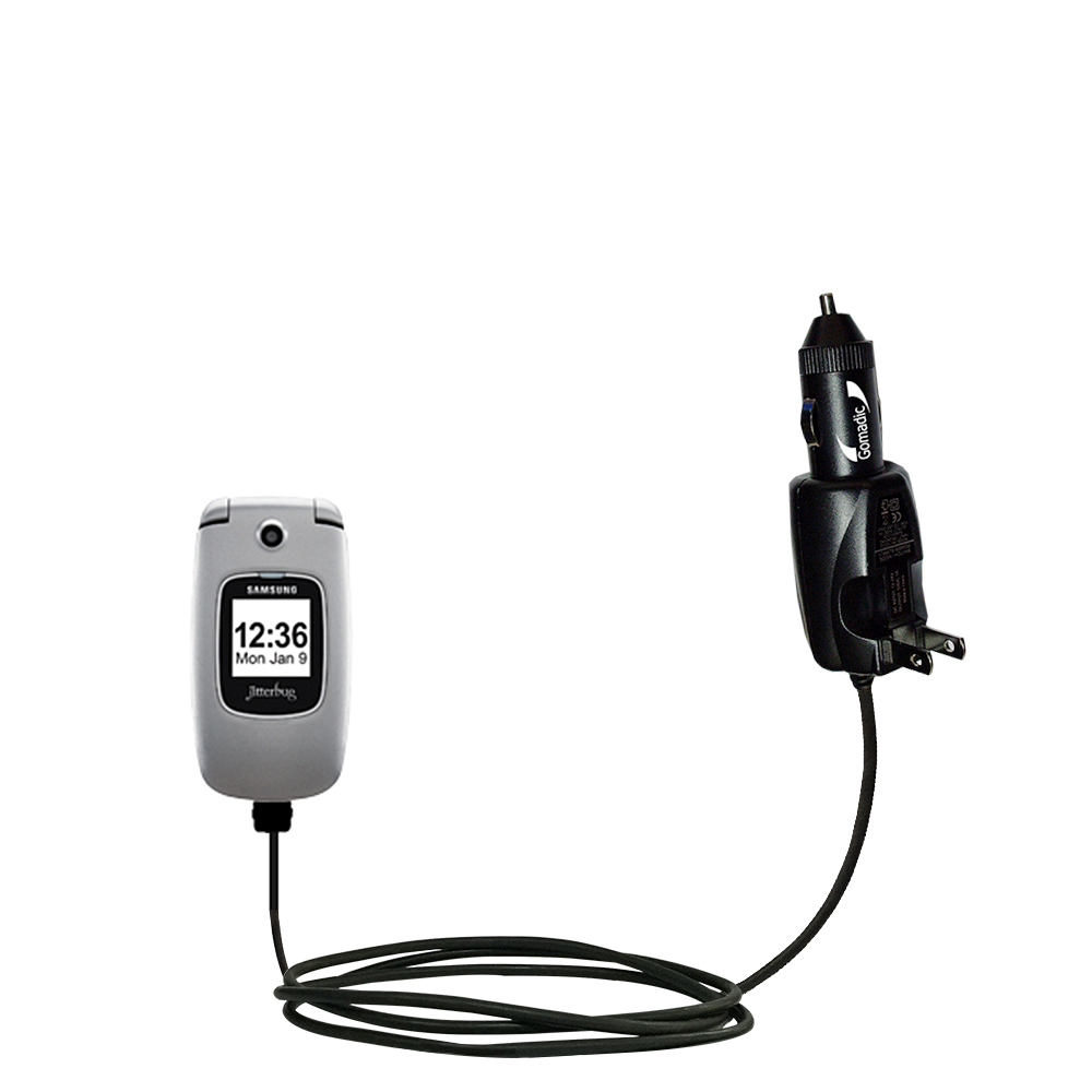 Car & Home 2 in 1 Charger compatible with the Jitterbug Plus
