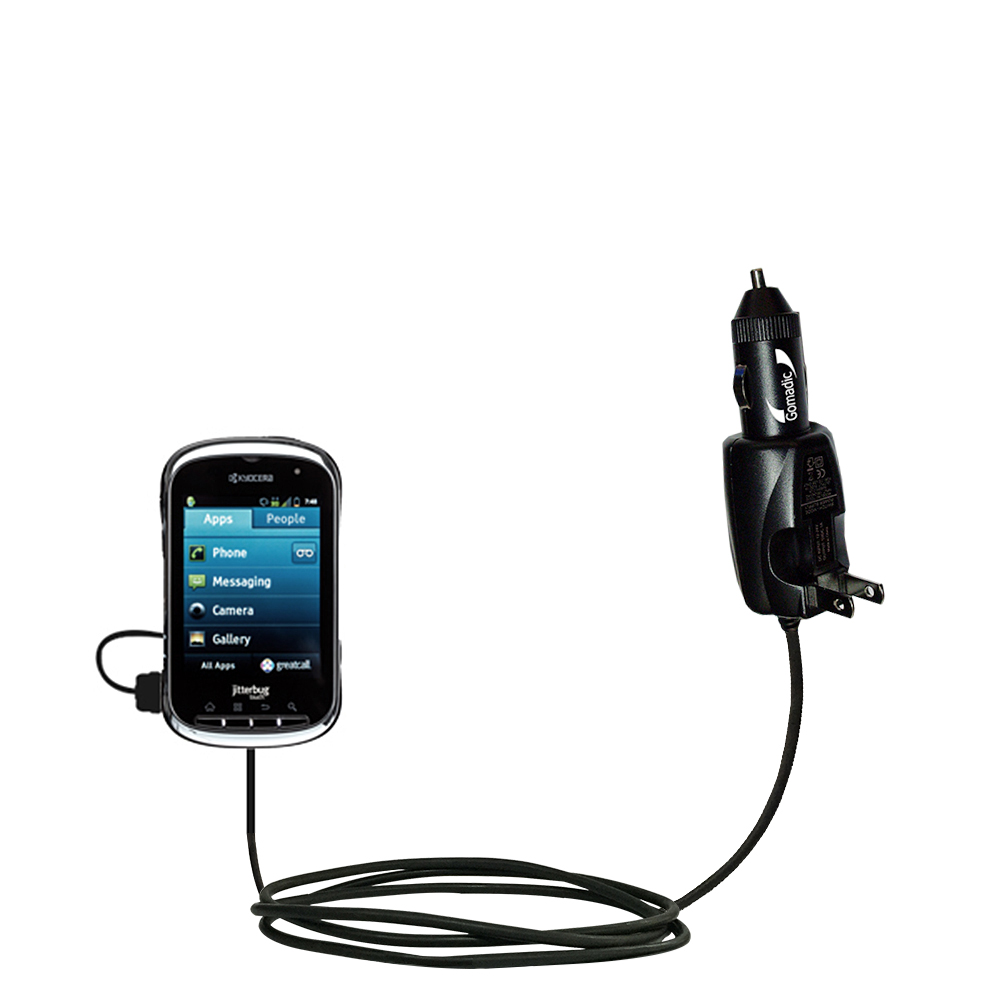 Car & Home 2 in 1 Charger compatible with the Jitterbug Touch