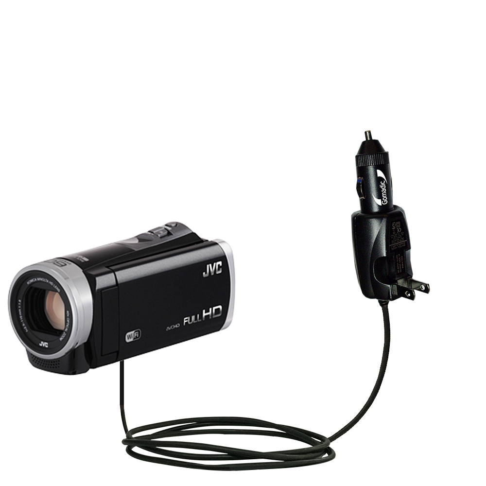 Car & Home 2 in 1 Charger compatible with the JVC Everio AC-V11u Camcorder