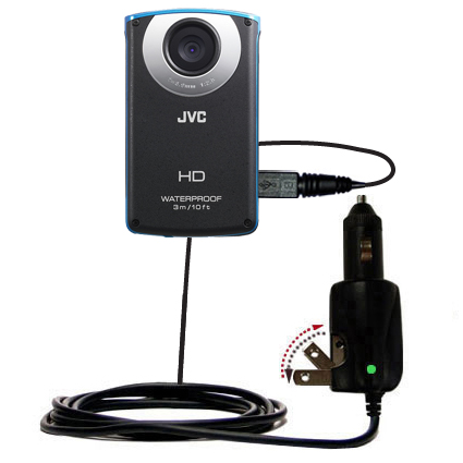 Car & Home 2 in 1 Charger compatible with the JVC GC-WP10 Waterproof Camera