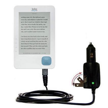 Car & Home 2 in 1 Charger compatible with the Kobo eReader