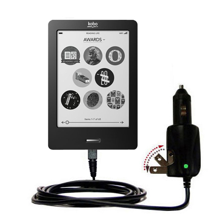 Car & Home 2 in 1 Charger compatible with the Kobo eReader Touch