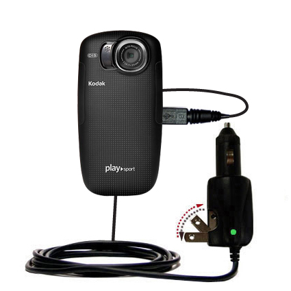 Car & Home 2 in 1 Charger compatible with the Kodak Playsport Zx5
