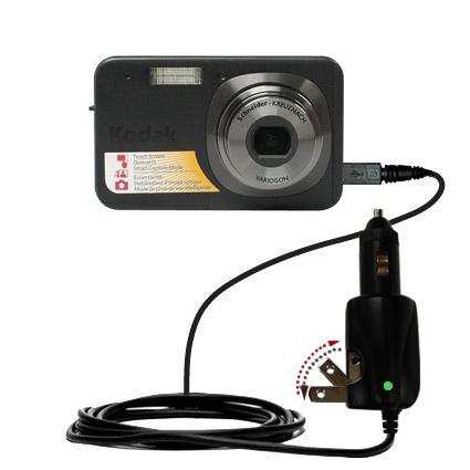 Car & Home 2 in 1 Charger compatible with the Kodak V1273