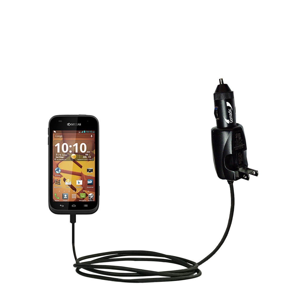 Car & Home 2 in 1 Charger compatible with the Kyocera Hydro EDGE