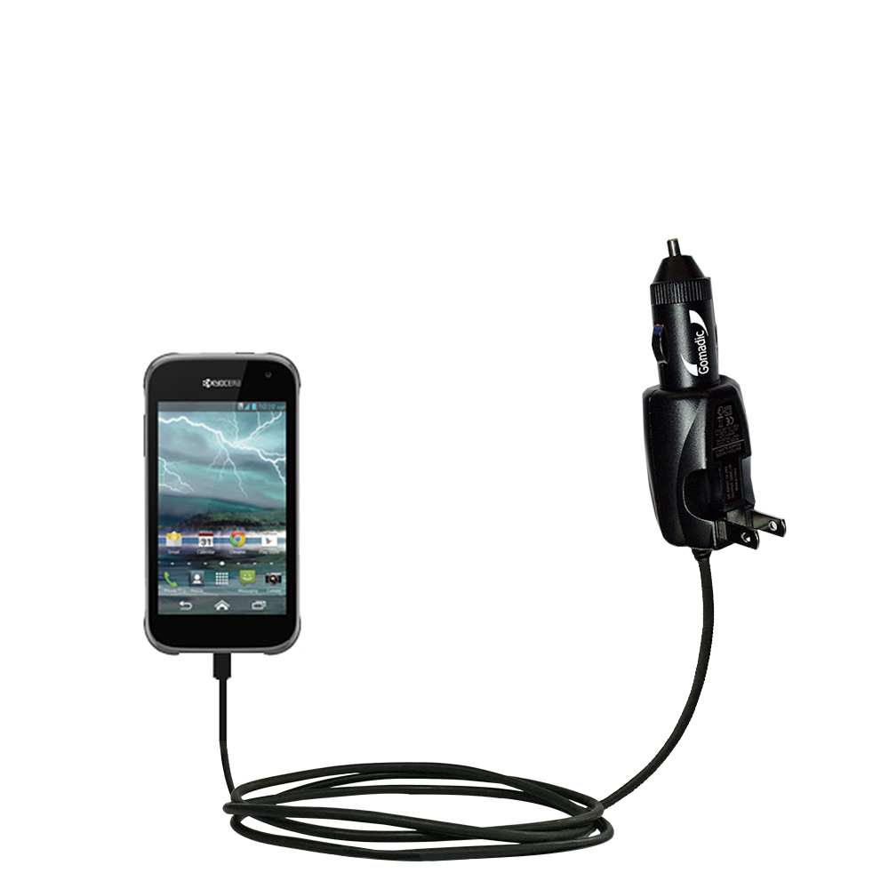 Car & Home 2 in 1 Charger compatible with the Kyocera Hydro XTRM