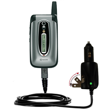 Car & Home 2 in 1 Charger compatible with the Kyocera KX16