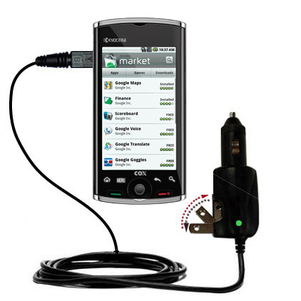 Car & Home 2 in 1 Charger compatible with the Kyocera Zio M6000