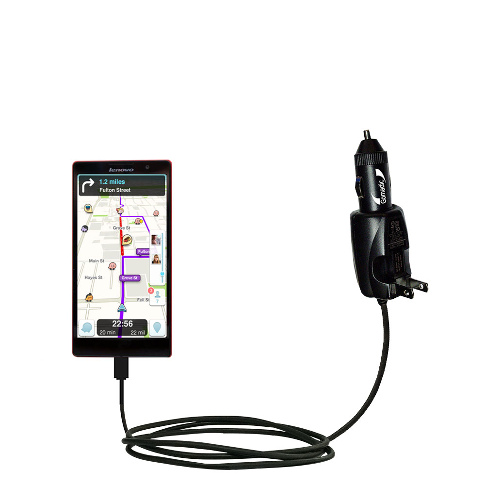 Car & Home 2 in 1 Charger compatible with the Lenovo P90