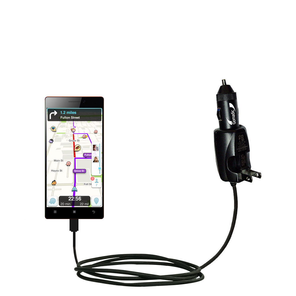 Car & Home 2 in 1 Charger compatible with the Lenovo VIBE X2 Pro