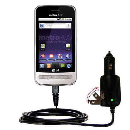 Car & Home 2 in 1 Charger compatible with the LG  Optimus M
