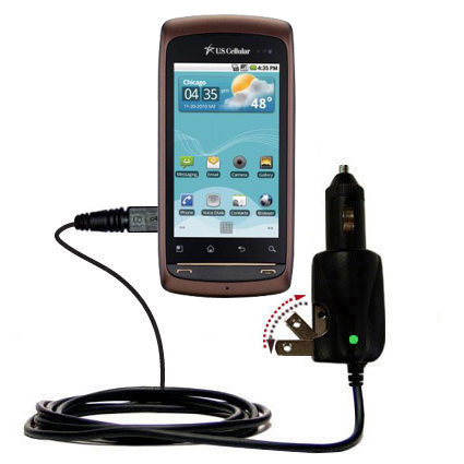 Car & Home 2 in 1 Charger compatible with the LG Apex