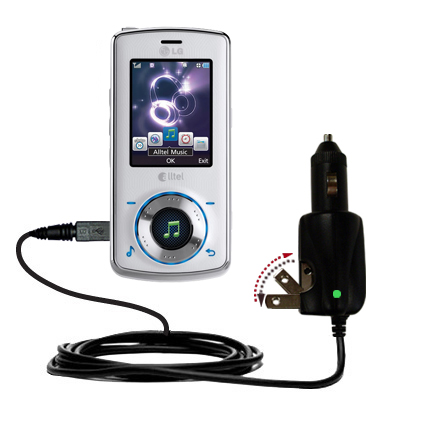 Car & Home 2 in 1 Charger compatible with the LG AX585