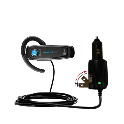 Car & Home 2 in 1 Charger compatible with the LG Bluetooth Headset HBM-500